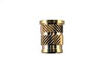 RS PRO, M3 Brass Threaded Insert, 5.5mm diameter 4mm Depth 5.7mm