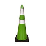 GREEN cone with heavy base H 90 cm