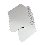 Grey Stainless Steel Pre-Cut Shim, 100mm x 100mm x 0.05mm