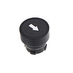 RS PRO Black Momentary Push Button, 22mm Cutout, IP65