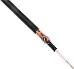 RS PRO Screened 1 Core Microphone Cable, 0.22 mm² CSA, 4.5mm od, 25m, Black