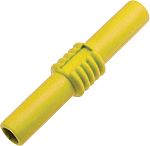 RS PRO Yellow, Female Banana Coupler With Brass contacts and Nickel Plated