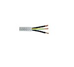 RS PRO Control Cable, 3 Cores, 1 mm², SY, Screened, 100m, Transparent PVC Sheath