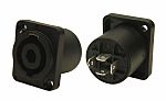 RS PRO Panel Mount Loudspeaker Connector Socket, 4 Way, 20A, Push In Termination