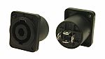 RS PRO Panel Mount Loudspeaker Connector Socket, 4 Way, 20A, Push In Termination