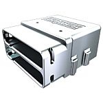 Conjunto de caja QSFP Samtec HDC-035-01, Serie HDC-035-01 para uso con Se acopla con conector HDI6 de cuatro filas