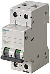 Siemens SENTRON 5SL4 MCB, 2P, 6A Curve C, 400V AC, 72V DC