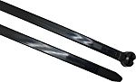 RS PRO Cable Tie, 155mm x 3.6 mm, Black Nylon, Pk-100