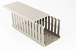 Betaduct 1045 Grey Slotted Panel Trunking - Open Slot, W50 mm x D75mm, L2m, PVC