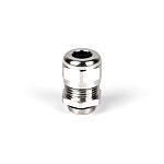 RS PRO Metallic Nickel Plated Brass Cable Gland, M12 Thread, 3mm Min, 6.5mm Max, IP68