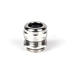 RS PRO Metallic Nickel Plated Brass Cable Gland, PG13.5 Thread, 6mm min., 12mm max., IP68