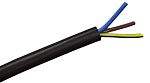 RS PRO, High Temperature, 25m 3 Core, Black Silicone Power Cable 200°C