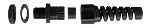RS PRO Black Nylon Cable Gland, M20 Thread, 10mm min., 14mm max., IP68