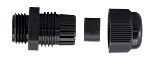 RS PRO Black Nylon Cable Gland, M20 Thread, 8mm Min, 12mm Max, IP68