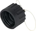 RS PRO Female, Male Circular Connector Dust Cap, Shell Size 29 IP67 Rated, with Black Finish, Nylon 66