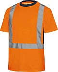 Camiseta de alta visibilidad Delta Plus de color Naranja fluorescente, talla L