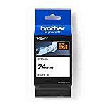 Brother Black on White Label Printer Tape, 3 m Length, 24mm Label Length