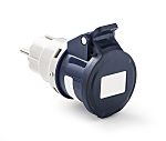 RS PRO IP20 Blue 2P + E Industrial Power Connector Adapter Plug, Rated At 16A, 230 V
