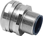 RS PRO Fixed Fitting, Conduit Fitting, 20mm Nominal Size, M20, Brass, Silver IP67 rating