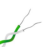 RS PRO Type K Thermocouple Cable/Wire, 10m, Unscreened, PTFE Insulation, +260°C Max, 1/0.315mm