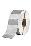 HellermannTyton Helatag 1221 Silver Label Roll, 60mm Width, 30mm Height, 500 Qty