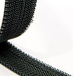 Cinta de gancho RS PRO de color Negro, 25mm x 5m