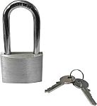 RS PRO Key Aluminium, Steel Padlock, Keyed Alike, 7.16mm Shackle, 48.2mm Body