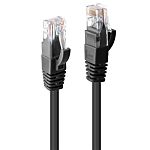 Lindy Electronics, 10m Cat6, Black RJ45 to Male RJ45 Male, U/UTP Unshielded, Terminated PVC Sheath