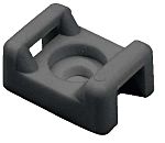 HellermannTyton Self Adhesive Black Cable Tie Mount 9.4 mm x 14.7mm, 5mm Max. Cable Tie Width