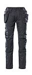 Mascot Workwear KASSEL Black Cotton, Polyester Lightweight Trousers 32.5in, 83cm Waist