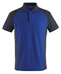 Mascot Workwear BOTTROP Blue Cotton, Polyester Polo Shirt, UK- L, EUR- L