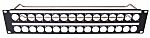 Panel del Rack 2U RS PRO de Acero Negro, ventilado, con tirador