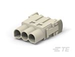 TE Connectivity Module Insert, 3 Way, 1.2A, Female, HMN-D3, Panel Mount, 30 V