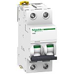 Schneider Electric Acti 9 iC60L MCB, 2P, 1A Curve C, 15 kA Breaking Capacity