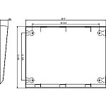 Schneider Electric NSY Series Enclosure Canopy, 1.2m W, 85mm H For Use With Enclosure