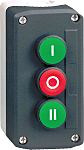 Estación de control con botón pulsador Schneider Electric IP66 XALD 3 aberturas