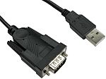 120CM USB A M - DB9M  ADAPTOR, BLACK FTD