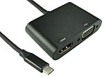 RS PRO USB C to HDMI, VGA Adapter, USB 3.0, 1 Supported Display(s) - 1080