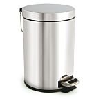 RS PRO 3L Chrome Pedal Stainless Steel Waste Bin
