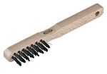 BROSSE METALLIQUE 3 RANGS MANCHE BOIS