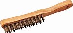 BROSSE METALLIQUE 4 RANGS MANCHE BOIS