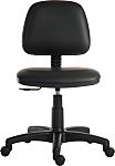 RS PRO Black Polyurethane Lab Chair, 90kg Weight Capacity
