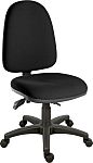 RS PRO Black Fabric Lab Chair, 120kg Weight Capacity