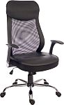 Manažerská židle, Černá s nastavitelnou výškou na kolečkách Textilie, výška sedadla 47 → 55cm RS PRO