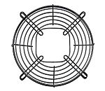 RS PRO Steel Finger Guard for 254mm Fans, 250mm Hole Spacing, 300 x 17mm