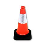 RS PRO Weighted Orange 50 cm Polyethylene Traffic Cone