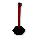 RS PRO Red/Black PVC Retractable Barrier, 3m, Red/White Tape