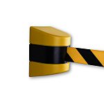 RS PRO Yellow/Black ABS Retractable Barrier, 9m, Yellow/Black Tape