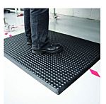 RS PRO Rubber Anti-Fatigue Mat, 900mm x 1.2m x 14mm