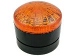 RS PRO Amber Multiple Effect Beacon, 110 V ac, 230 V ac, Panel or Surface Mount, LED Bulb, IP65